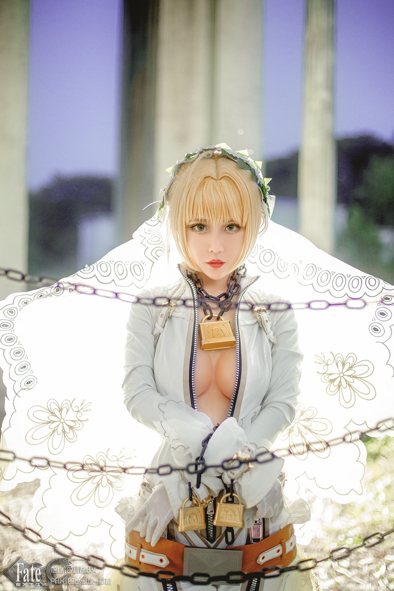 福利の套图 cosplay 花嫁尼禄 nero claudius bride ver【15p/46.